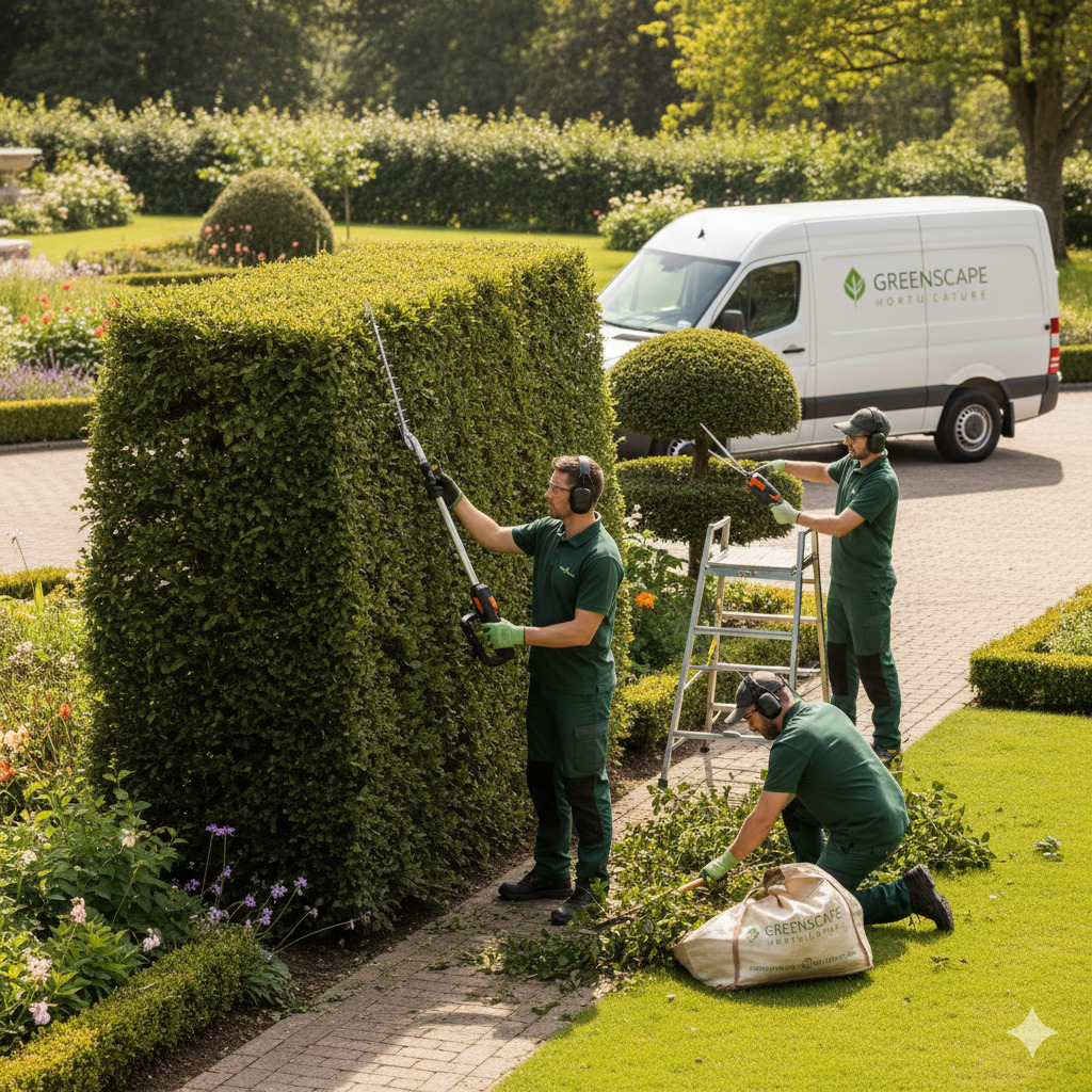 Professional shrub trimming service